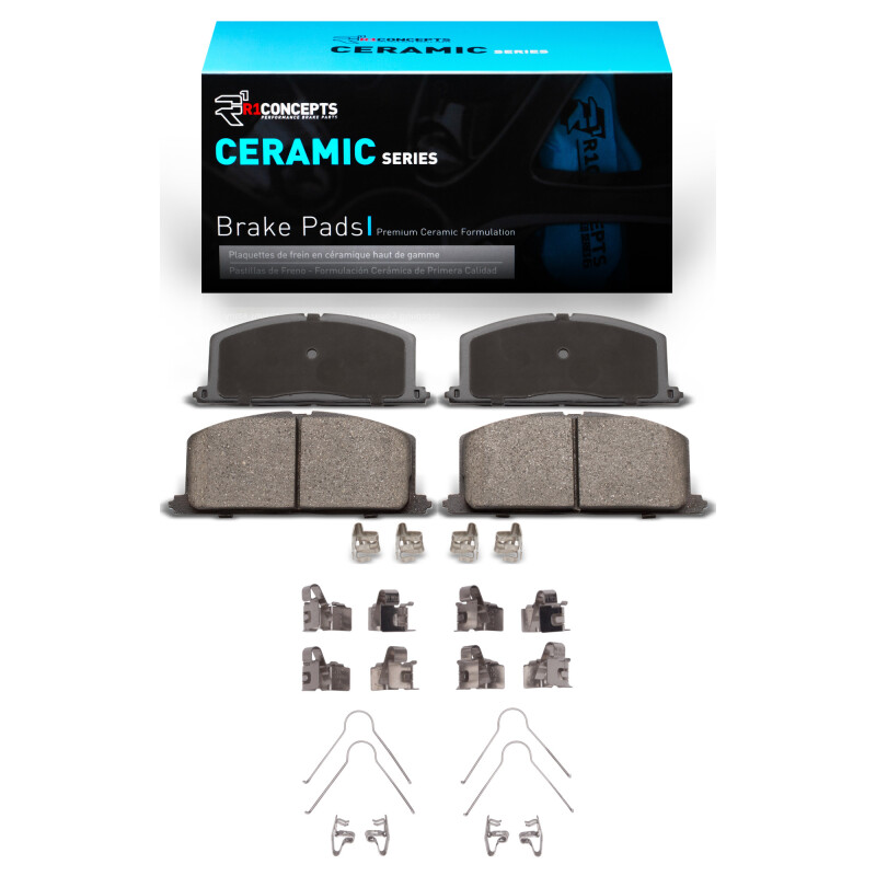 R1 83-99 Chevrolet Nova Front Ceramic Brake Pads & Hardware Kit