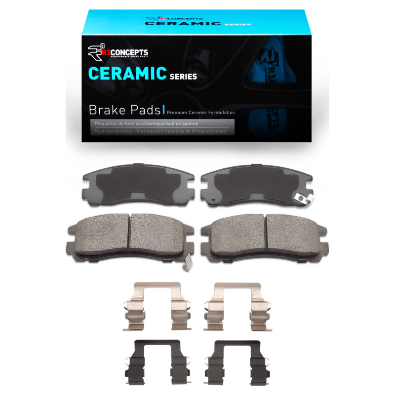 R1 88-99 Dodge Stealth Rear Ceramic Brake Pads & Hardware Kit