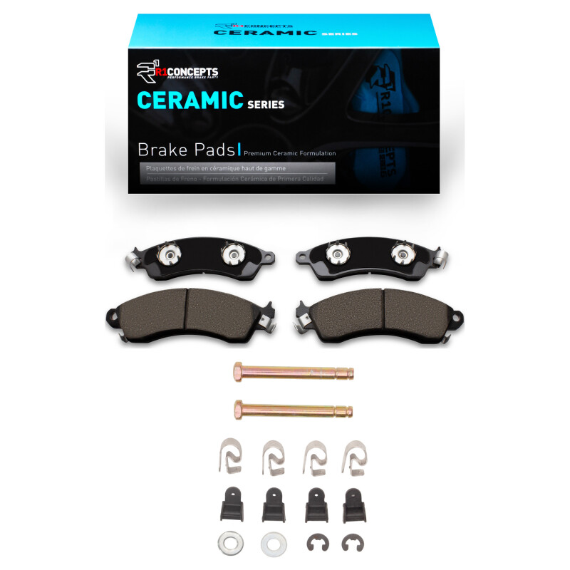 R1 85-04 Chevrolet Camaro Front Ceramic Brake Pads & Hardware Kit