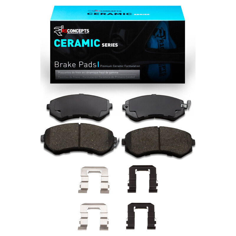 R1 89-96 Nissan 240SX Front Ceramic Brake Pads & Hardware Kit