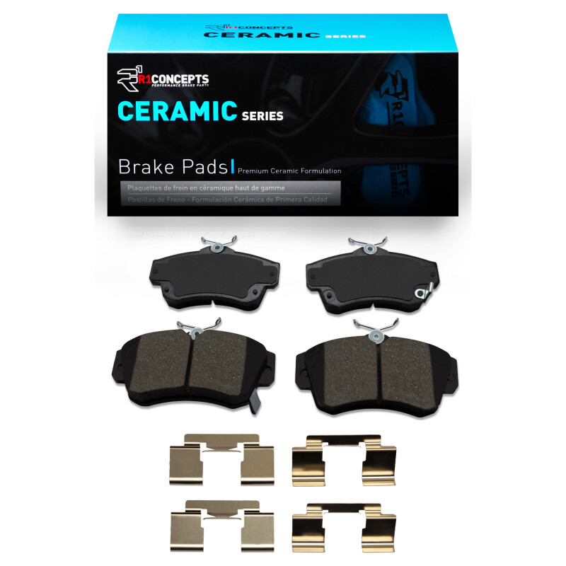 R1 01-10 Chrysler PT Cruiser Front Ceramic Brake Pads & Hardware Kit
