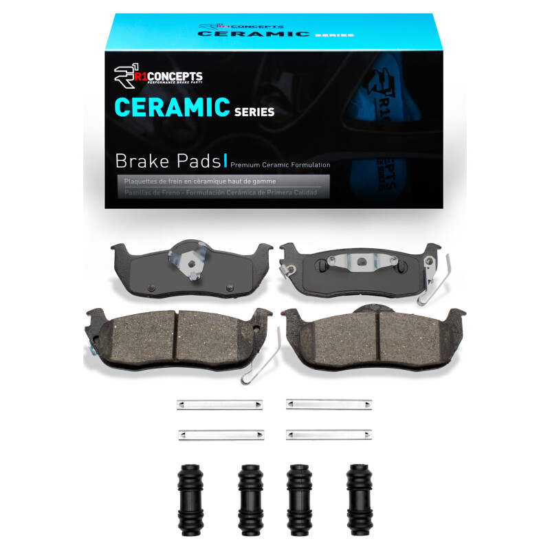 R1 04-15 Infiniti QX56 Rear Ceramic Brake Pads & Hardware Kit