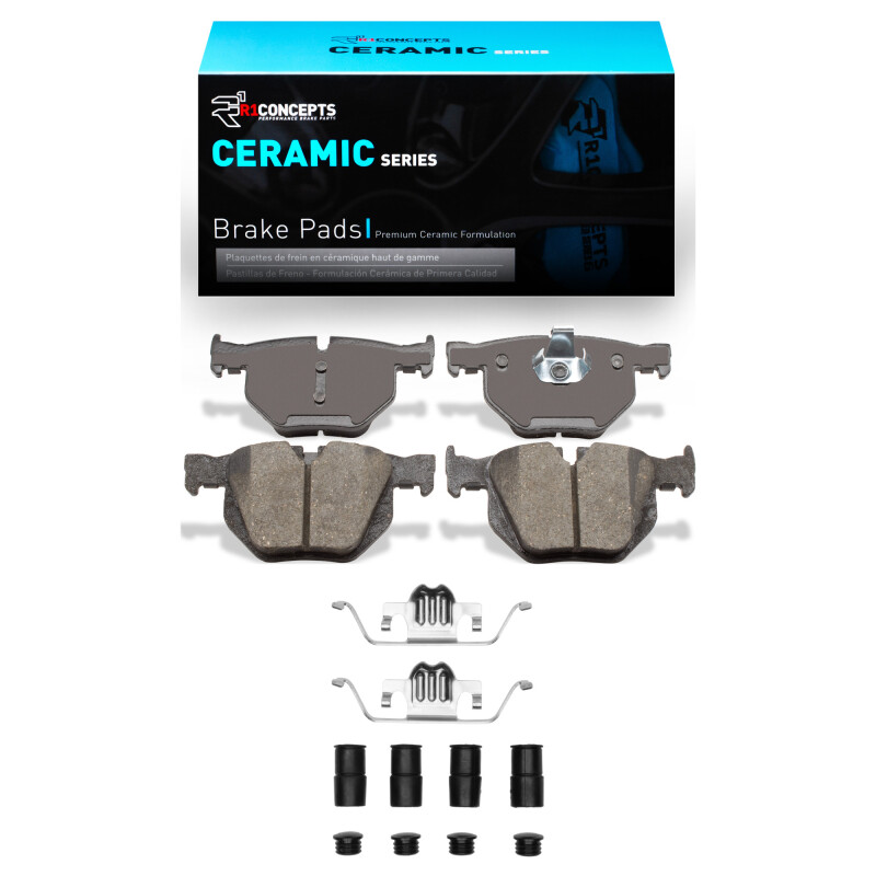 R1 07-19 BMW X6 Rear Ceramic Brake Pads & Hardware Kit