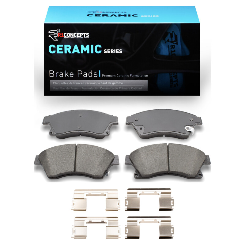 R1 11-17 Chevrolet Sonic (USA/Canada) Front Ceramic Brake Pads & Hardware Kit