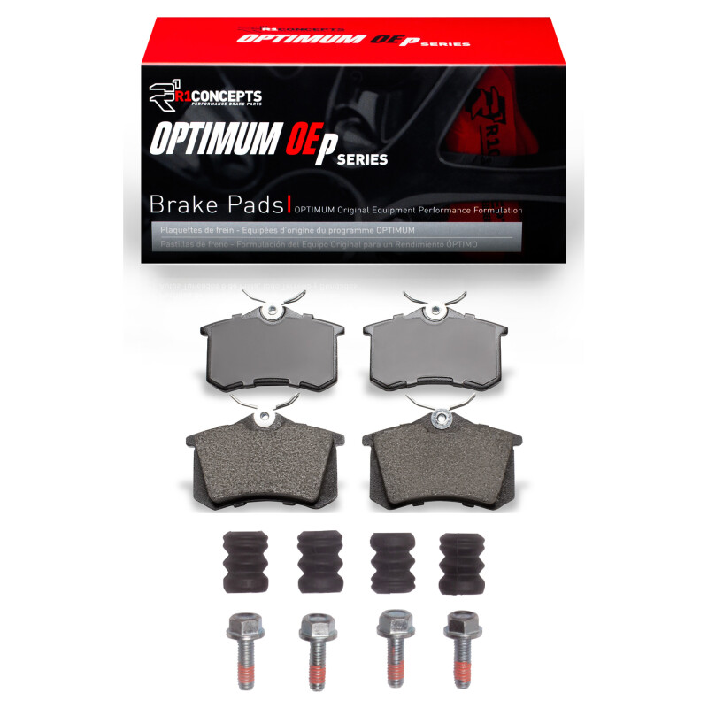R1 86-19 Audi A3 Rear Optimum OE Brake Pads & Hardware Kit
