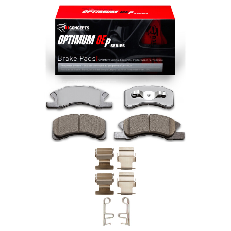 R1 14-25 Dodge Attitude (Mexico) Front Optimum OE Brake Pads & Hardware Kit