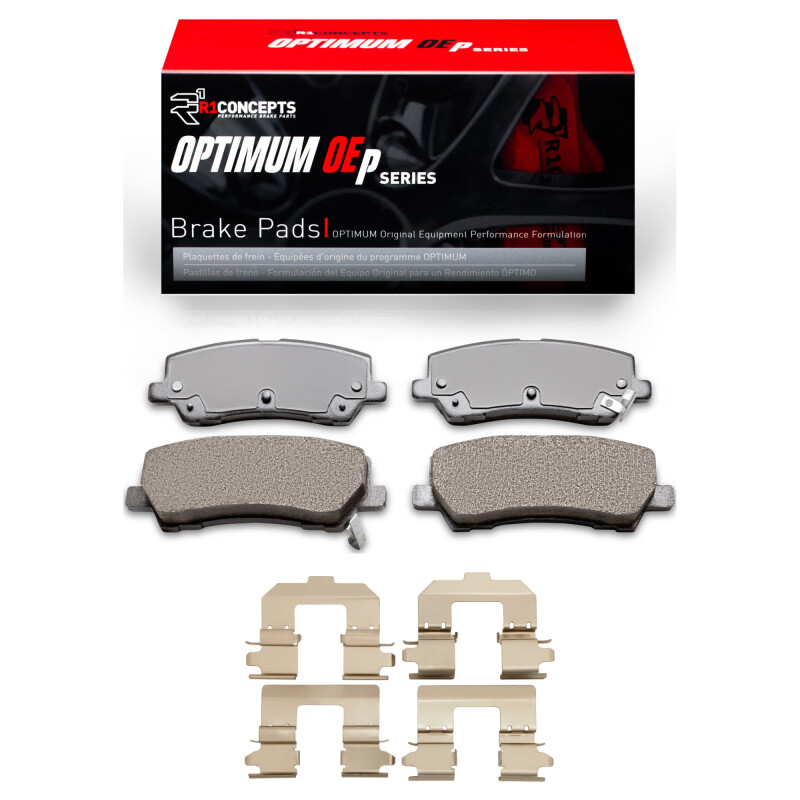 R1 15-21 Ford Mustang Rear Optimum OE Brake Pads & Hardware Kit