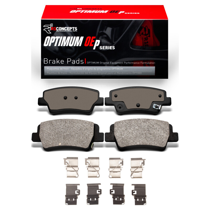 R1 21-25 Hyundai Elantra Rear Optimum OE Brake Pads & Hardware Kit