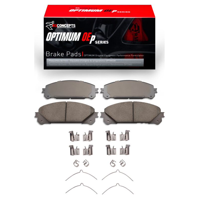 R1 20-24 Toyota Avalon Front Optimum OE Brake Pads & Hardware Kit