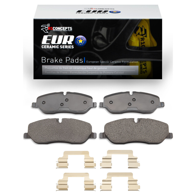 R1 05-09 Land Rover Range Rover Front Euro Ceramic Brake Pads & Hardware Kit