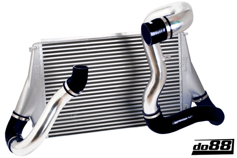 do88 06-11 SAAB 9-3 2.8T V6 Aero/Turbo X (B285) BigPack Intercooler Kit w/Black Hoses