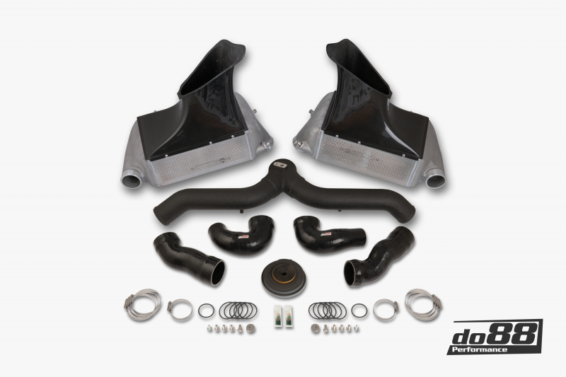 do88 07-09 Porsche 911 Turbo/GT2 (997.1) BigPack Intercooler Kit w/Black Pipe
