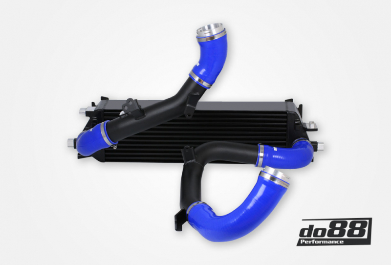 do88 Volvo S60/V60/XC60/V90/S90/XC90 (SPA) T6/T8 Hybrid BigPack Intercooler Kit w/Blue Hoses