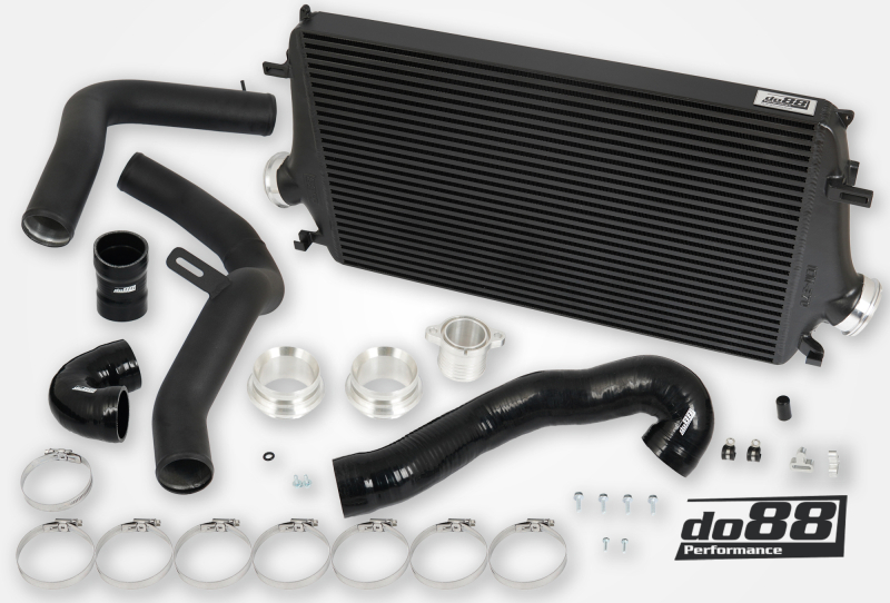 do88 10-11 SAAB NG 9-5 2.0T/Turbo4/Turbo4 BioPower BigPack Intercooler Kit w/Black Hoses