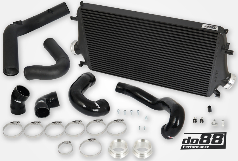 do88 10-11 SAAB NG 9-5 2.8T/Turbo6 BigPack Intercooler Kit w/Black Hoses