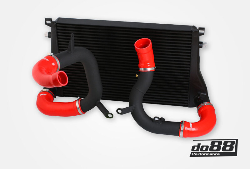 do88 VAG 1.8T/2.0T (MQB) BigPack Intercooler Kit w/Red Hoses
