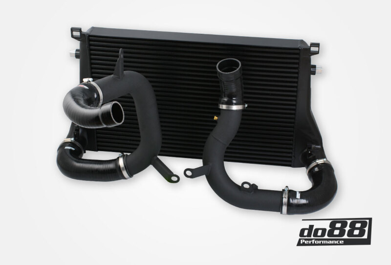 do88 VAG 1.8T/2.0T (MQB) BigPack Intercooler Kit w/Black Hoses