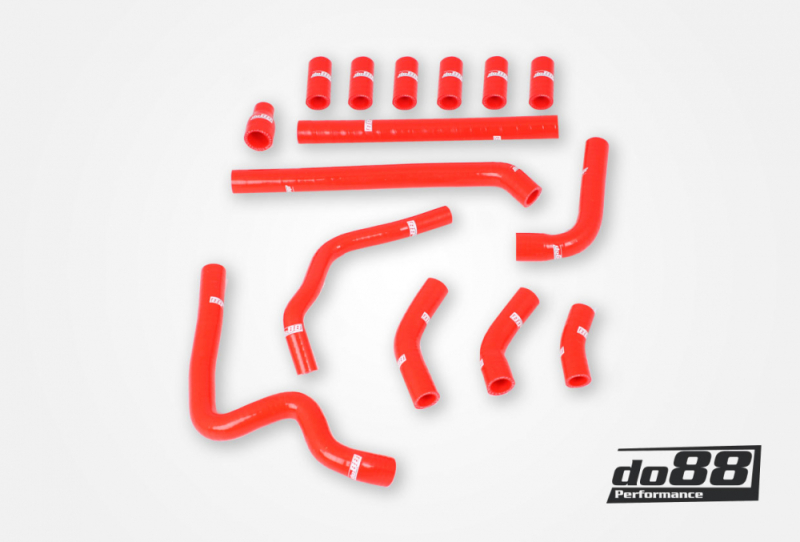 do88 02-04 Audi RS6 4.2L BiTurbo (C5) Crankcase Vent Hoses - Red