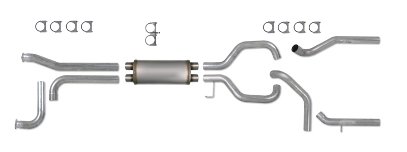 Diamond Eye KIT 3-1/2in Catback SPLIT DUAL GAS AL: NISSAN TITAN 5.6L 07-10