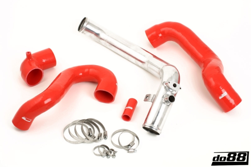do88 SAAB 9-5 01-09 Pressure Pipe w/Red Hoses