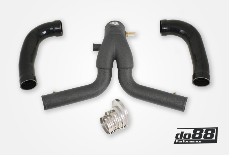 do88 Porsche 911 Turbo (991.2) 2015- Y-Pipe Black for do88 Intercooler