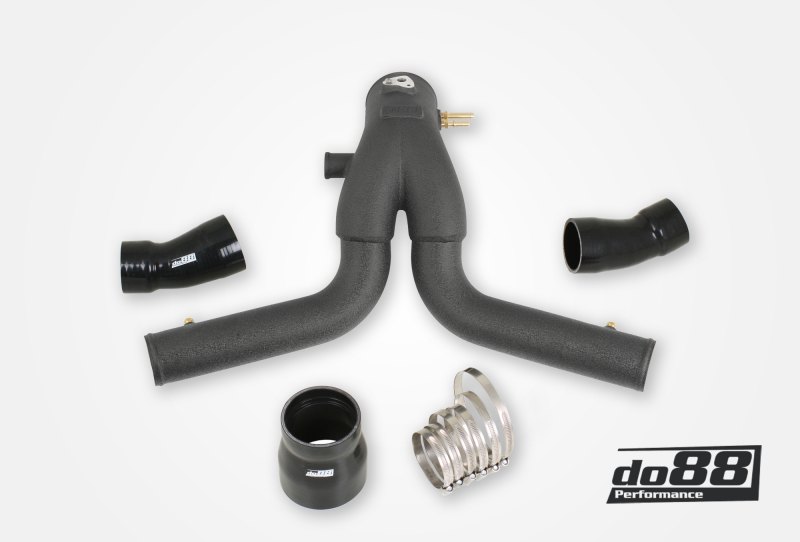 do88 Porsche 911 Turbo (991.1) 13-15 Y-Pipe Black for OEM Intercooler