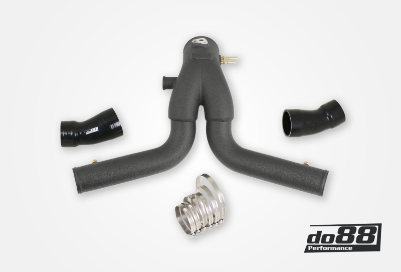 do88 Porsche 911 Turbo (991.2) 2015- Y-Pipe Black for OEM Intercooler