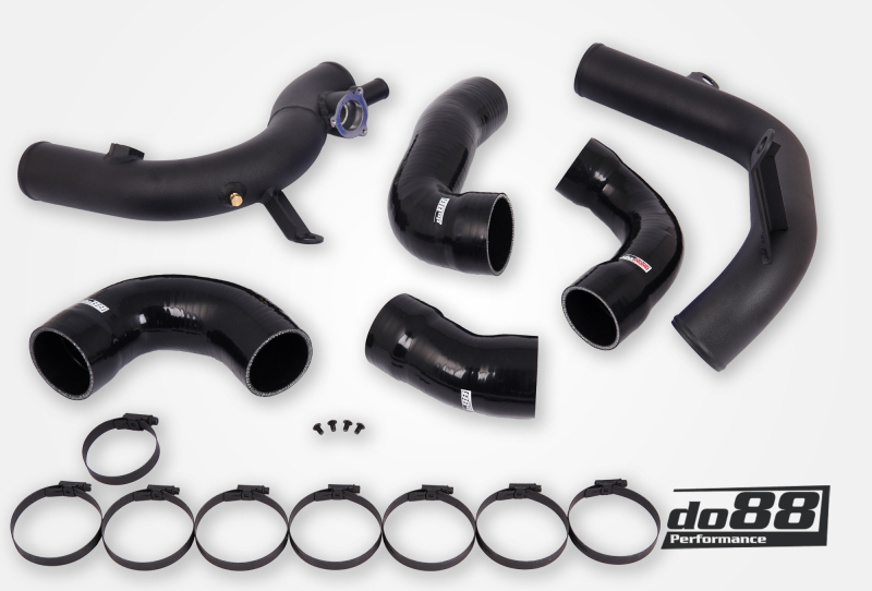 do88 VAG 2.0 TSI EA888 Gen4 (300hp+) do88 Intercooler Pressure Pipes Black Hoses