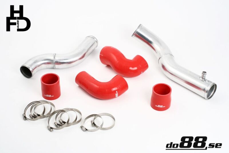 do88 Volvo 7/940 Turbo Top Connection Pipe Kit Red Hoses standard Throttle Body