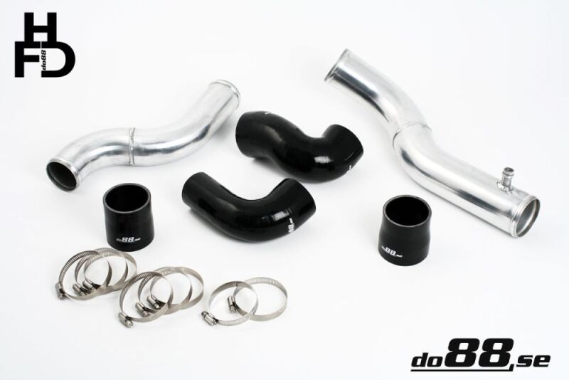 do88 Volvo 7/940 Turbo Top Connection Pipe Kit Black Hoses standard Throttle Body