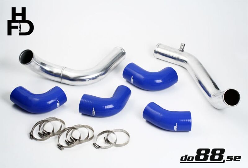 do88 Volvo 7/940 Turbo Center Connection Pipe Kit Blue Hoses standard Throttle Body