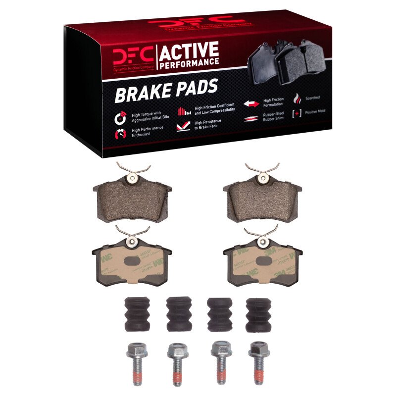DFC 85-19 Audi A3 Rear Active Performance Pads and Hardware Kit