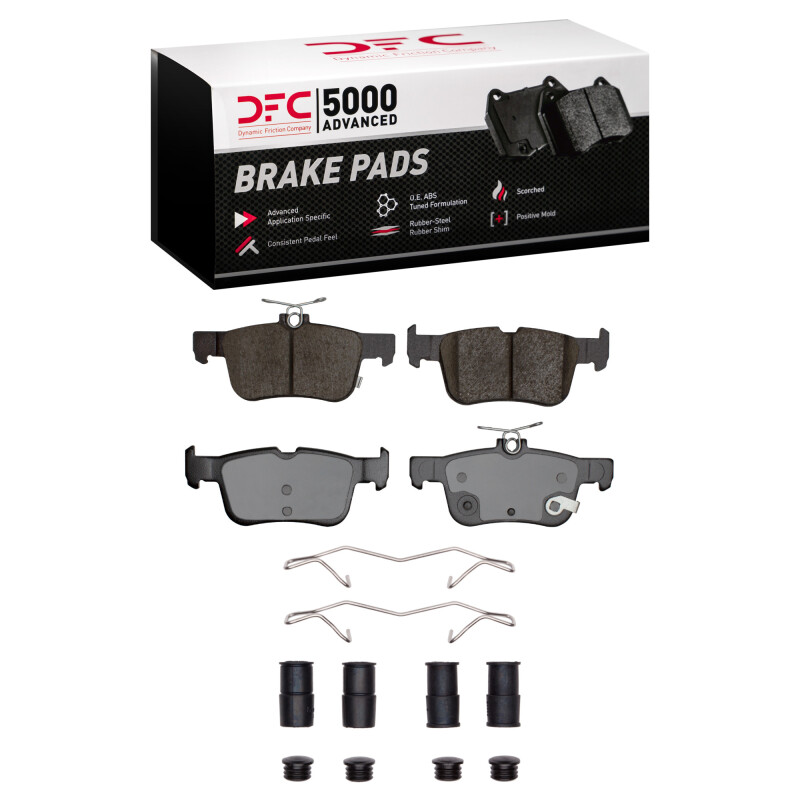 DFC 20-25 Ford Maverick Rear 5000 Advanced Ceramic Brake Pads and Hardware Kit