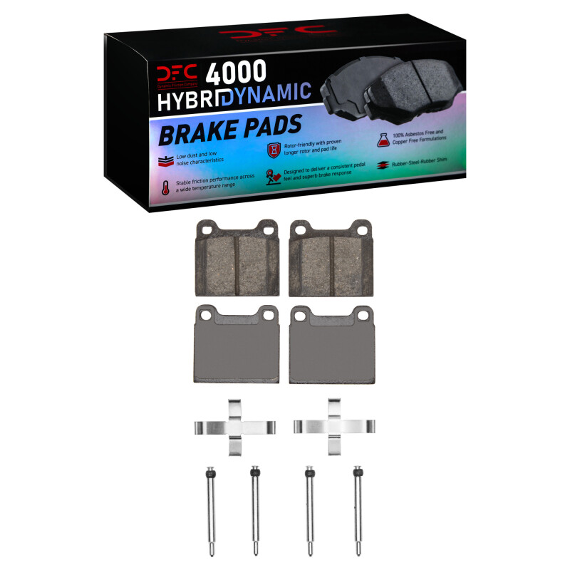 DFC 75-04 Volvo DL Rear 4000 HybriDynamic Brake Pads and Hardware Kit