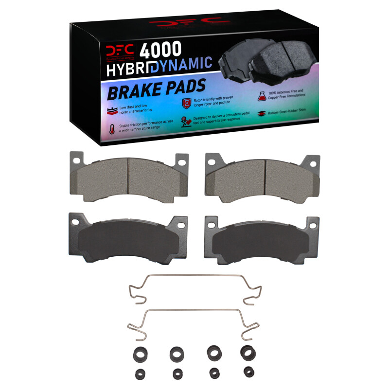 DFC 69-76 American Motors AMBASSADOR Front 4000 HybriDynamic Brake Pads and Hardware Kit