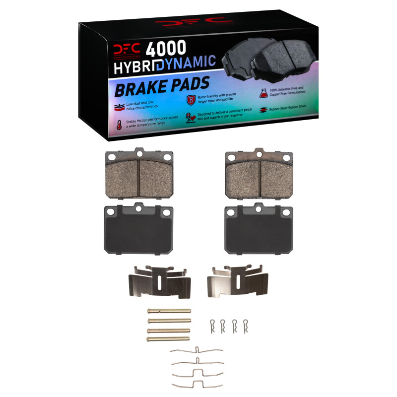 DFC 74-87 Dodge Colt Front 4000 HybriDynamic Brake Pads and Hardware Kit