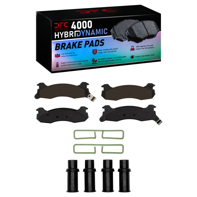 DFC 84-86 Ford Mustang Rear 4000 HybriDynamic Brake Pads and Hardware Kit