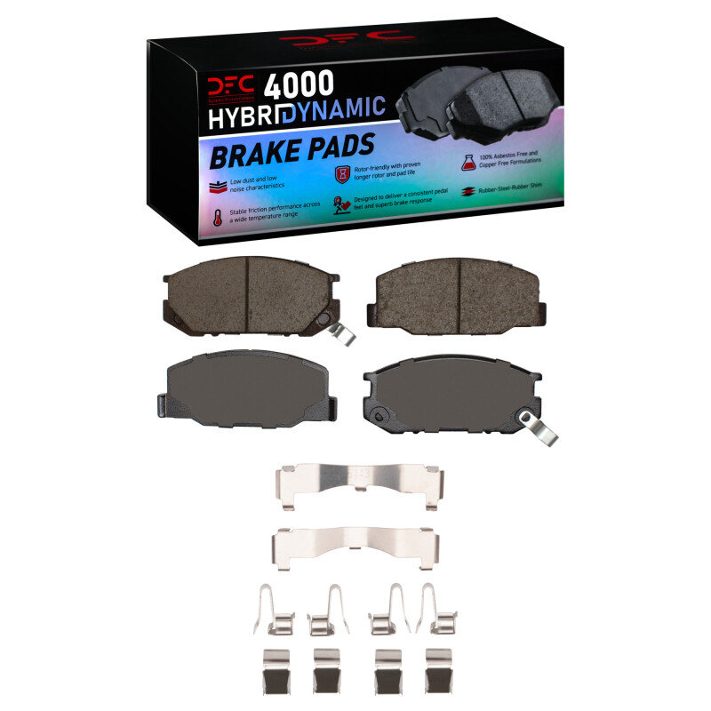DFC 82-85 Toyota Celica Front 4000 HybriDynamic Brake Pads and Hardware Kit