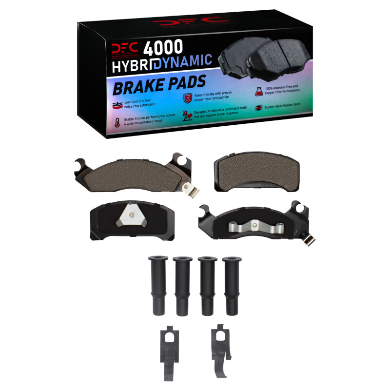 DFC 82-82 Ford Fairmont Front 4000 HybriDynamic Brake Pads and Hardware Kit