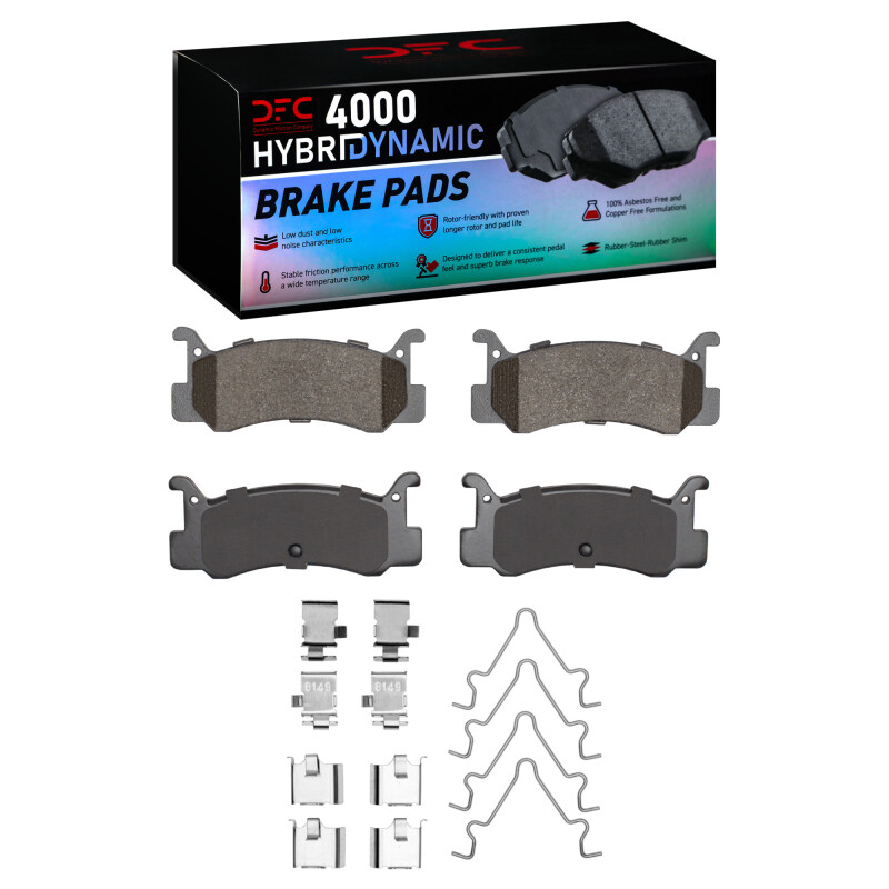 DFC 87-95 Mazda MX-3 Rear 4000 HybriDynamic Brake Pads and Hardware Kit