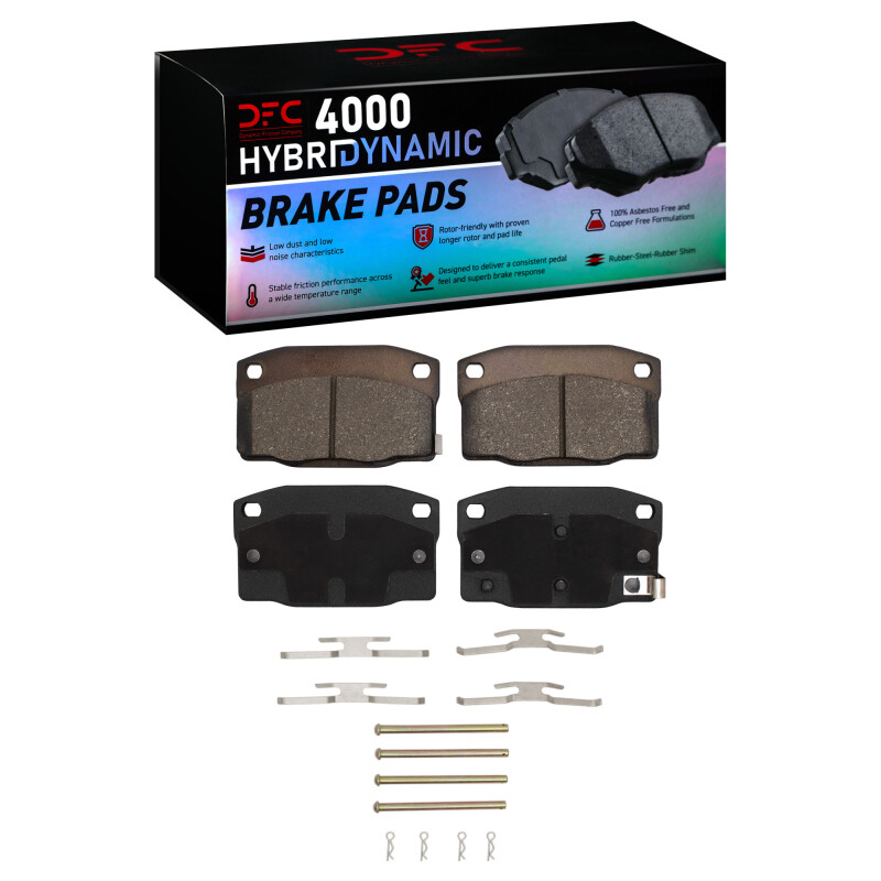 DFC 88-89 Pontiac LeMans Front 4000 HybriDynamic Brake Pads and Hardware Kit