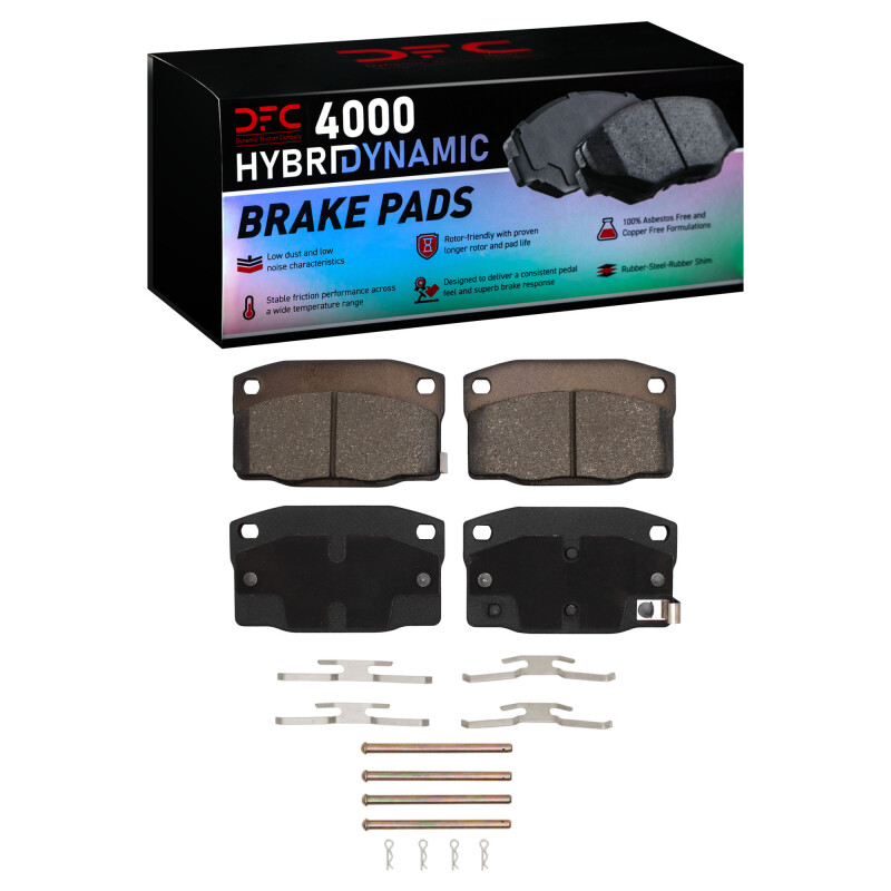 DFC 88-90 Pontiac 6000 Rear 4000 HybriDynamic Brake Pads and Hardware Kit