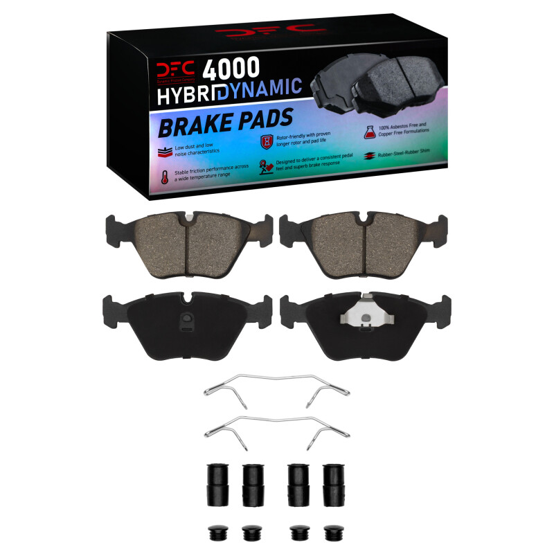 DFC 89-06 Audi 200 Front 4000 HybriDynamic Brake Pads and Hardware Kit