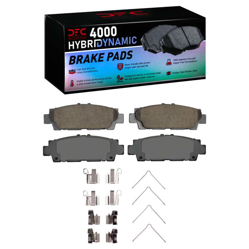 DFC 90-92 Lexus LS400 Rear 4000 HybriDynamic Brake Pads and Hardware Kit