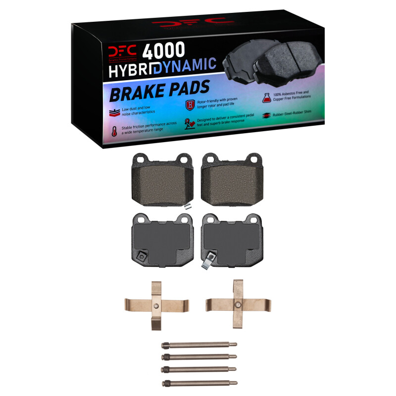 DFC 03-06 Mitsubishi Lancer Rear 4000 HybriDynamic Brake Pads and Hardware Kit