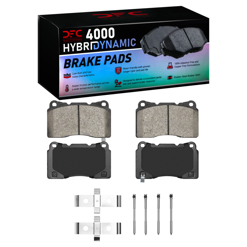 DFC 05-06 Ford GT Front 4000 HybriDynamic Brake Pads and Hardware Kit