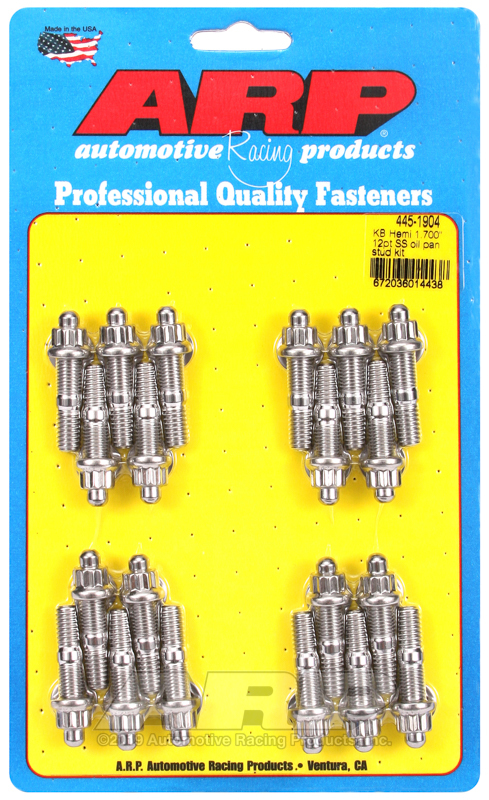 ARP KB Hemi 1.700in SS 12pt Oil Pan Stud Kit