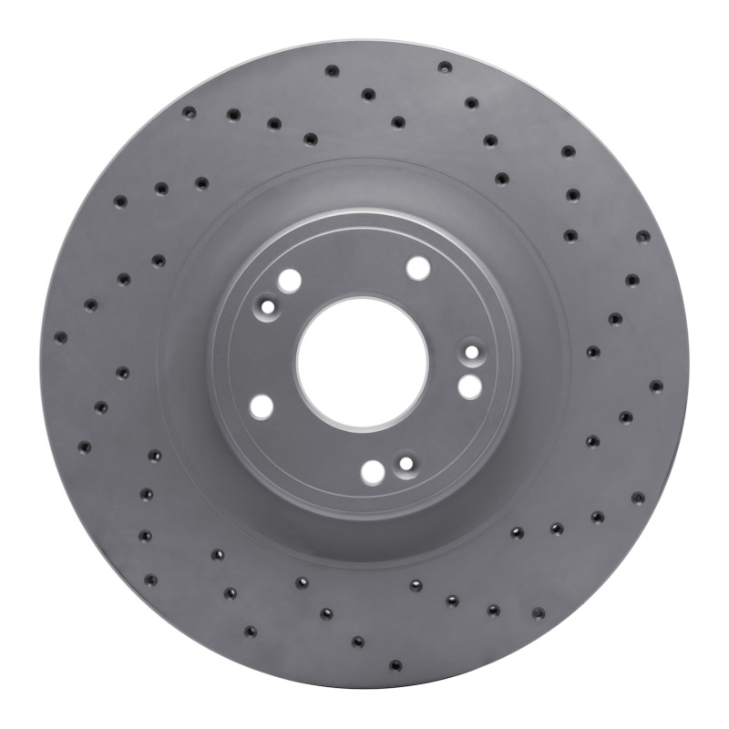 DFC 11-17 Genesis G80 Front Right Drilled Geoperformance Rotor