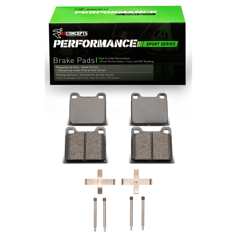R1 67-76 Porsche 911 Front Performance Sport Pads & Hardware Kit