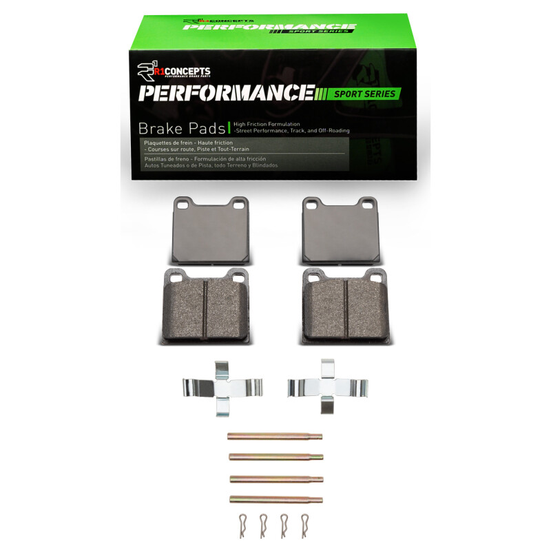 R1 67-91 Mercedes-Benz 300SEL Rear Performance Sport Pads & Hardware Kit
